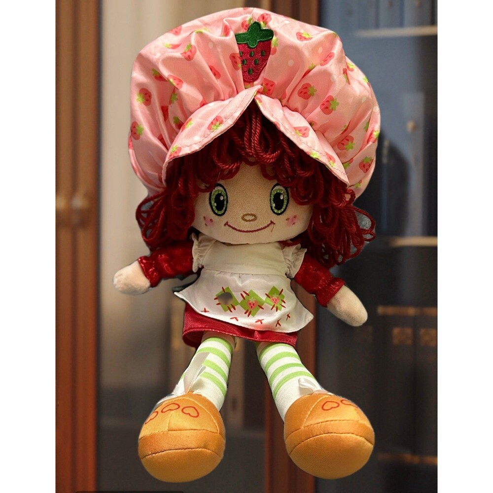 Strawberry Shortcake plush doll with hat and apron